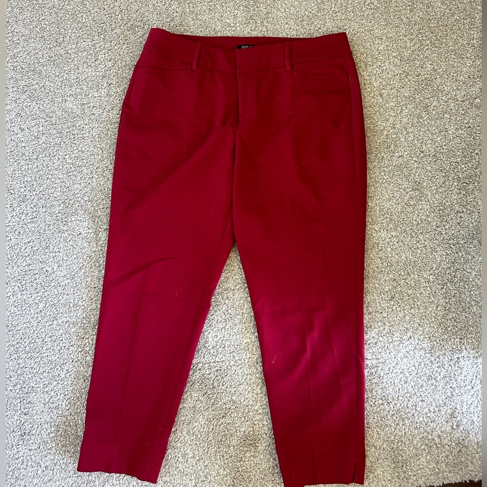Women’s‎ Roz & Ali Red Skinny Dress Pants